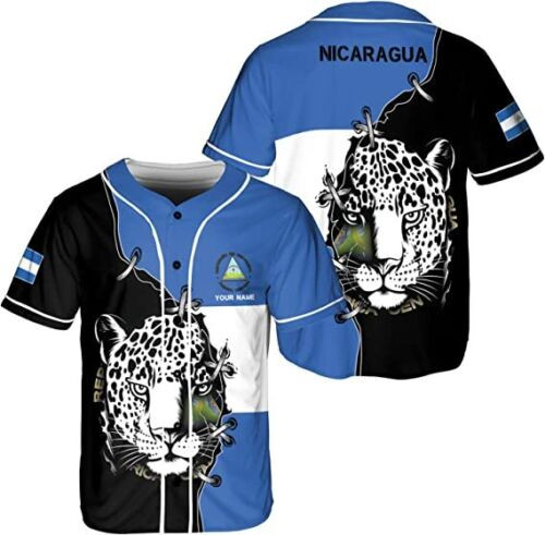 Personalized Nicaragua Baseball Jersey Shirt Name Nicaraguan Baseball Jersey For Men Women