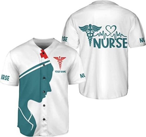 Personalized Nurse Baseball Jersey Shirt, Nurse Graduation Gifts, Nursing Emerge