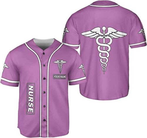 Personalized Nurse Baseball Jersey Shirt, Nurse Graduation Gifts, Nursing Emerge