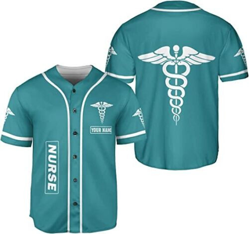 Personalized Nurse Baseball Jersey Shirt, Nurse Graduation Gifts, Nursing Emerge