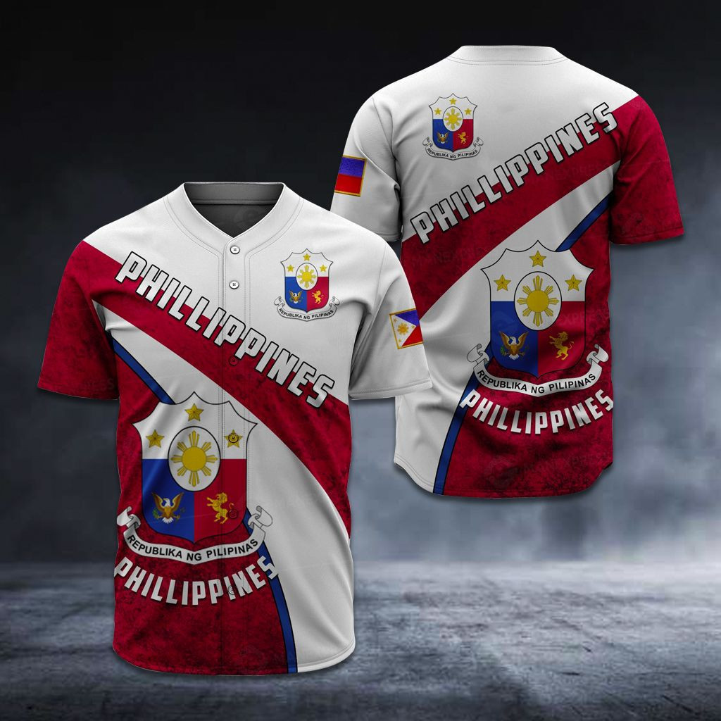 Personalized Philippines Coat Of Arms Baseball Jersey