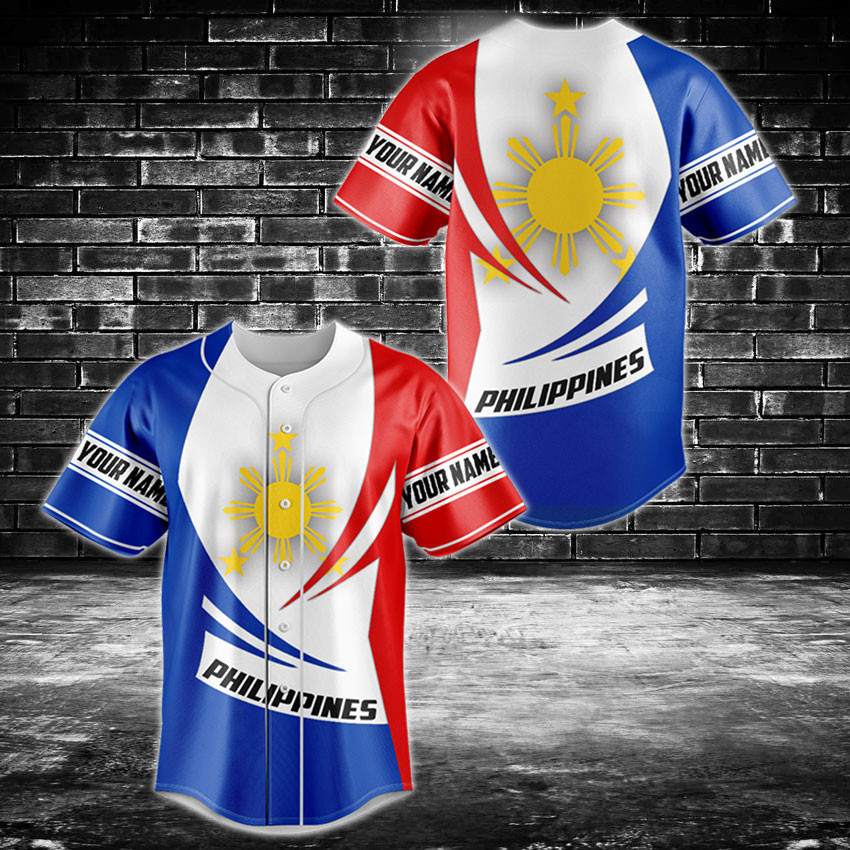 Personalized Philippines Coat Of Arms New Form Baseball Jersey