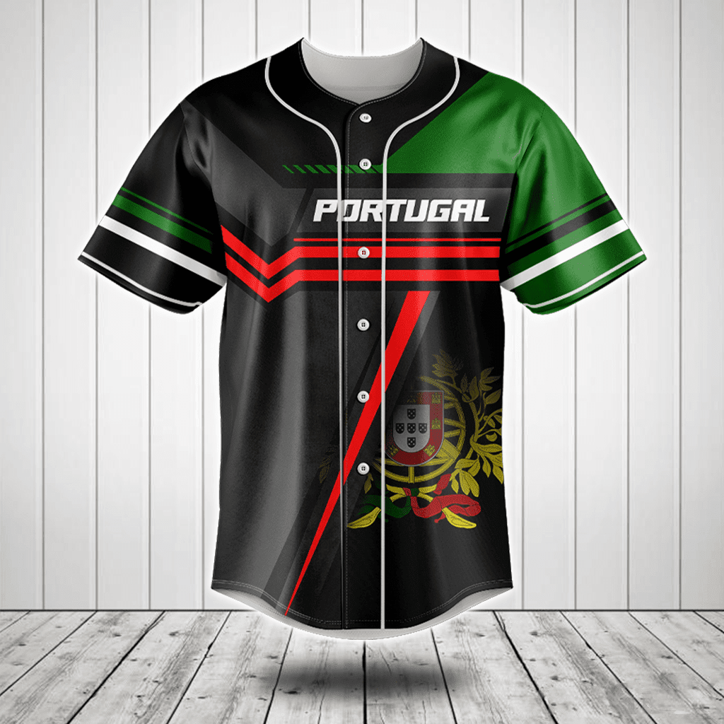 Personalized Portugal Coat Of Arms 3D Baseball Jersey