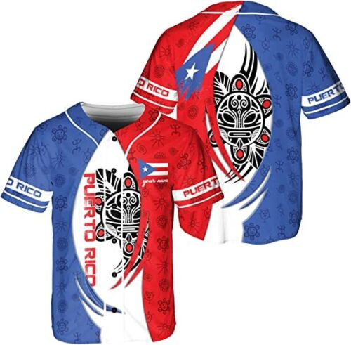 Personalized Puerto Rico Baseball Jersey Shirt