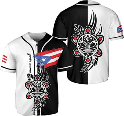 Personalized Puerto Rico Baseball Jersey Shirt