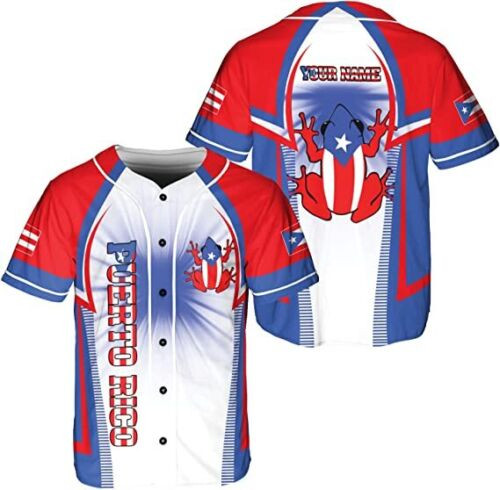 Personalized Puerto Rico Baseball Jersey Shirt