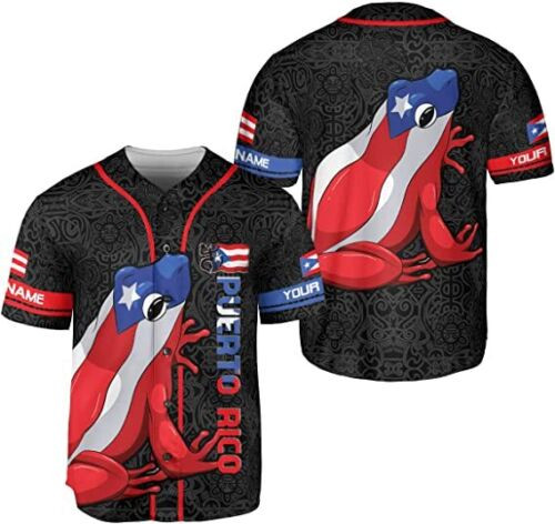 Personalized Puerto Rico Baseball Jersey Shirt