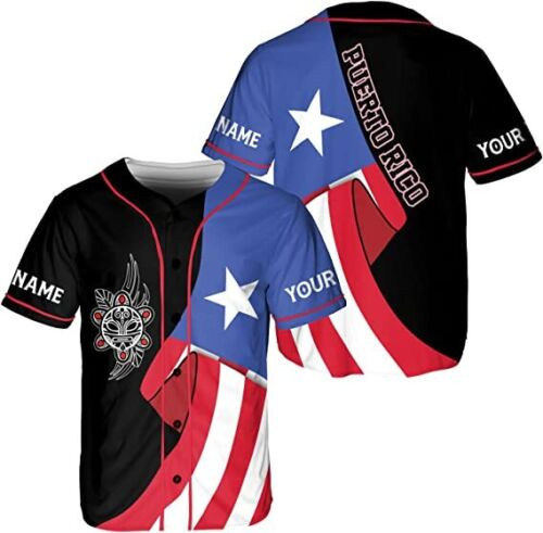 Personalized Puerto Rico Baseball Jersey Shirt