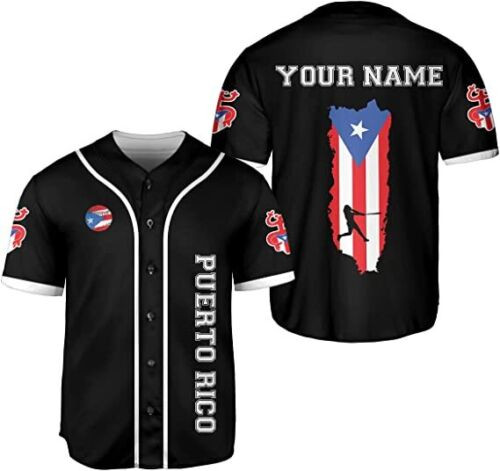 Personalized Puerto Rico Baseball Jersey Shirt