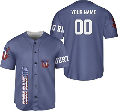 Personalized Puerto Rico Baseball Jersey Shirt