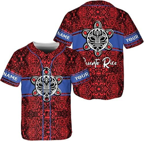 Personalized Puerto Rico Baseball Jersey Shirt