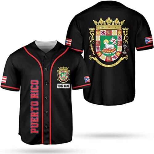 Personalized Puerto Rico Puerto Rican Baseball Jersey Shirt,customized Team Name Puerto