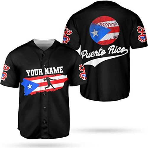 Personalized Puerto Rico Puerto Rican Baseball Jersey Shirt,customized Team Name Puerto