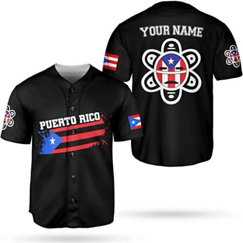 Personalized Puerto Rico Puerto Rican Baseball Jersey Shirt,customized Team Name Puerto