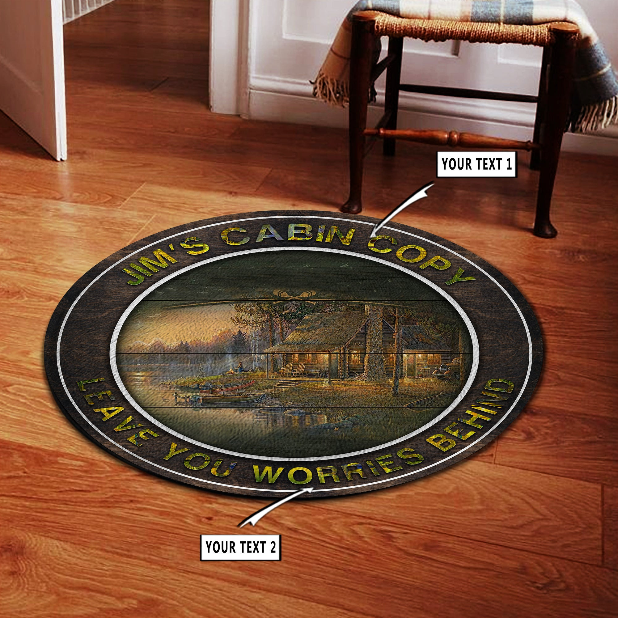 Personalized Round Rug Carpet Bedroom Livingroom Home Decor