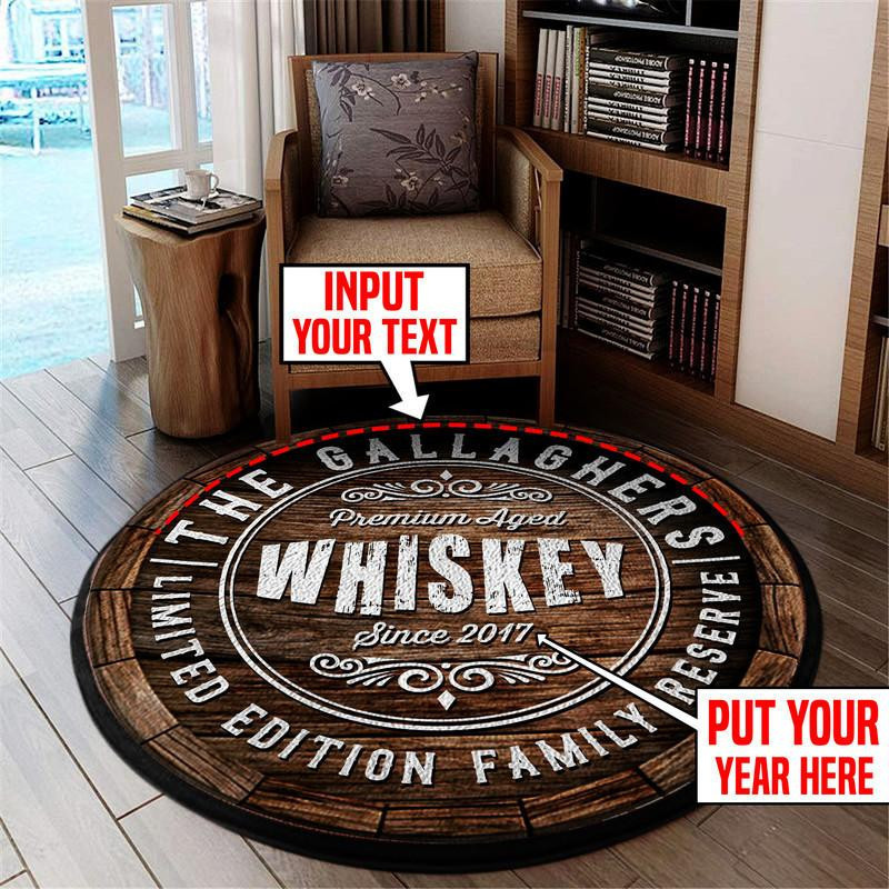 Personalized Whiskey Limited Edition Round Rug Carpet Bedroom Livingroom Home Decor