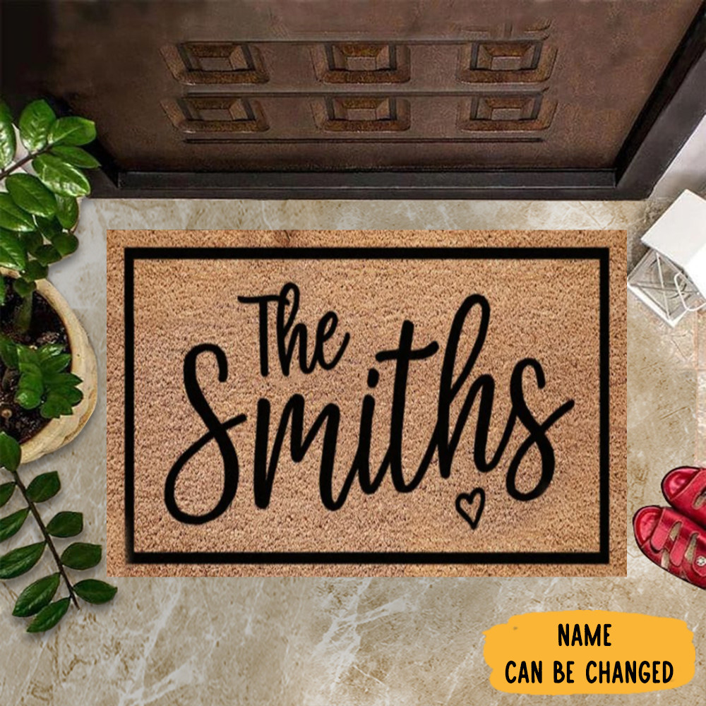 Personalizedized Rubber Doormat Personalized Door Mats With Names Front Door Decor
