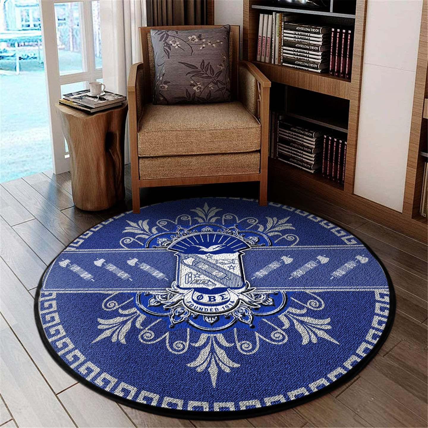 Phi Beta Sigma Round Rug Carpet Bedroom Livingroom Home Decor