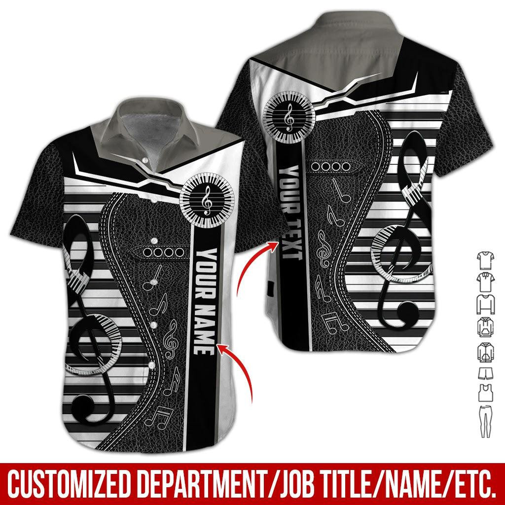 Piano Art Personalized Hawaiian Shirt