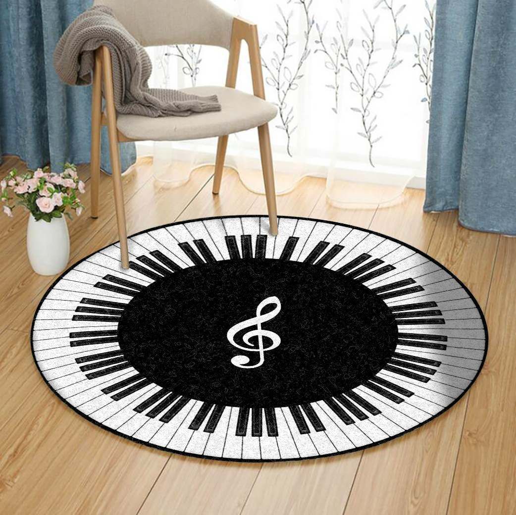 Piano Round Rug Carpet Bedroom Livingroom Home Decor