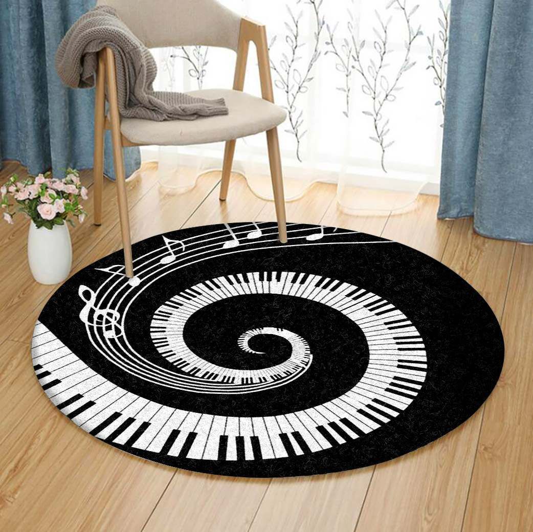 Piano Round Rug Carpet Bedroom Livingroom Home Decor