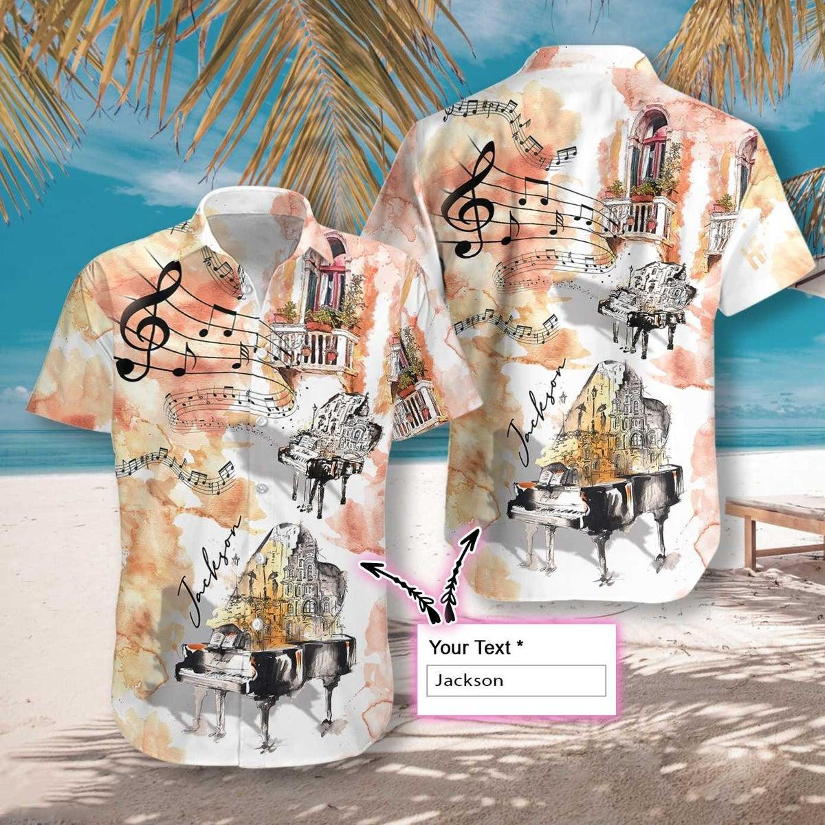 Piano The Sound Of Life Personalized Hawaiian Shirt
