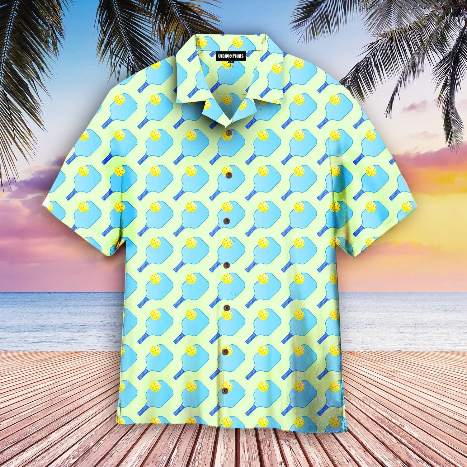 Pickleball Blue Nature Hawaiian Shirt