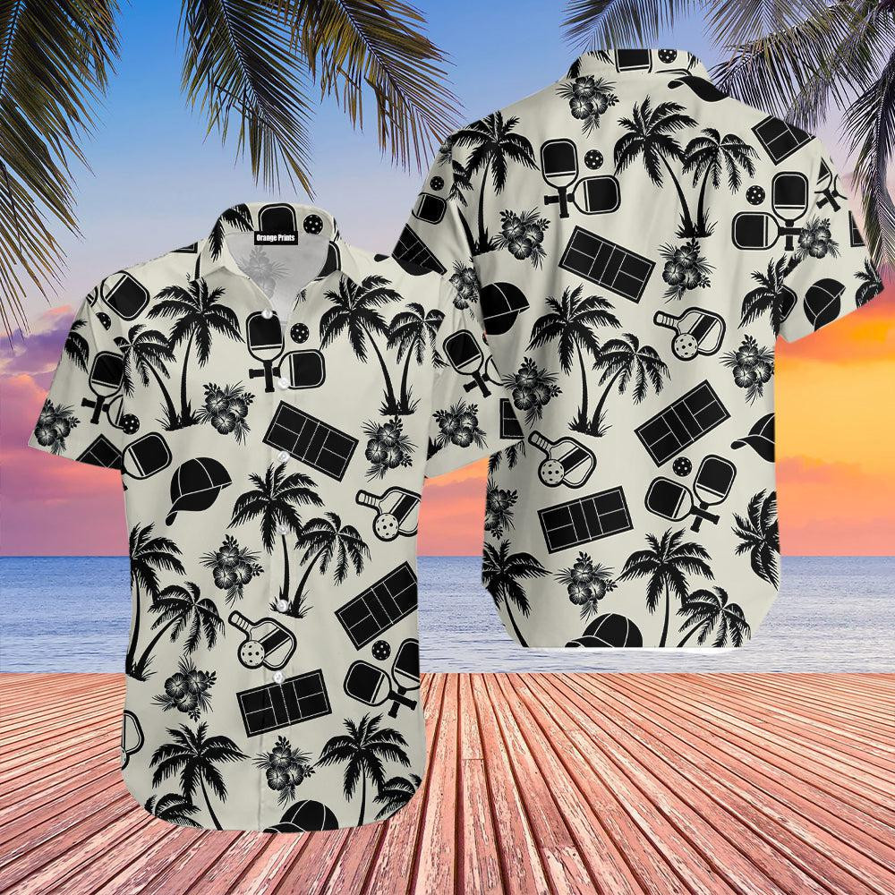 Pickleball Palm Tree Hawaiian Shirt