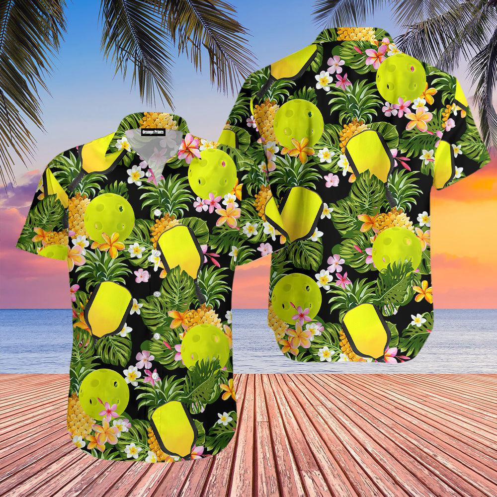 Pickleball Tropical Hawaiian Shirt