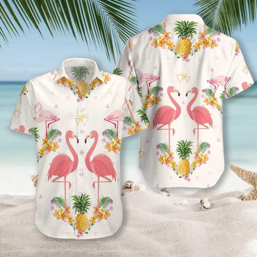 Pineapple And Flamingo Hawaiian Shirt