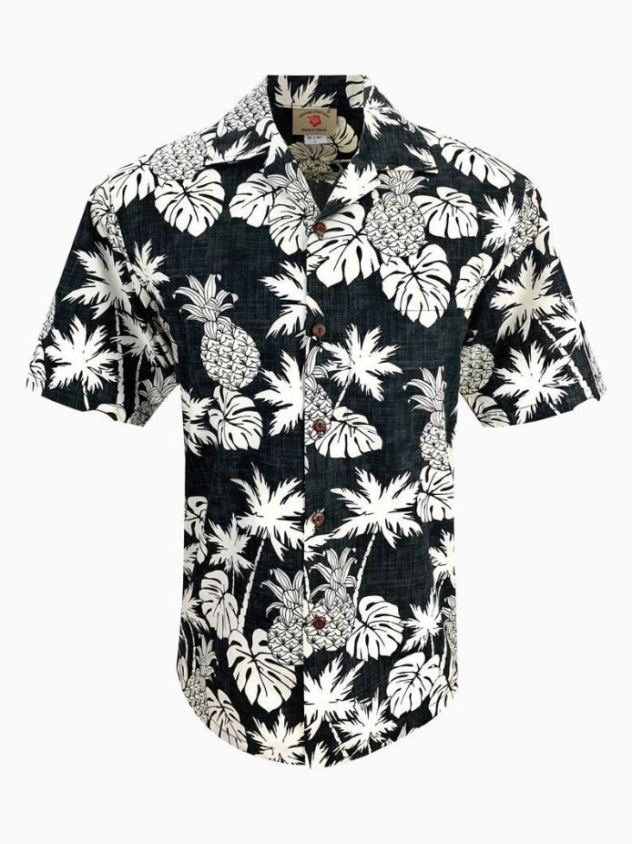 Pineapple Leaf Print Made In Hawaiian Shirt