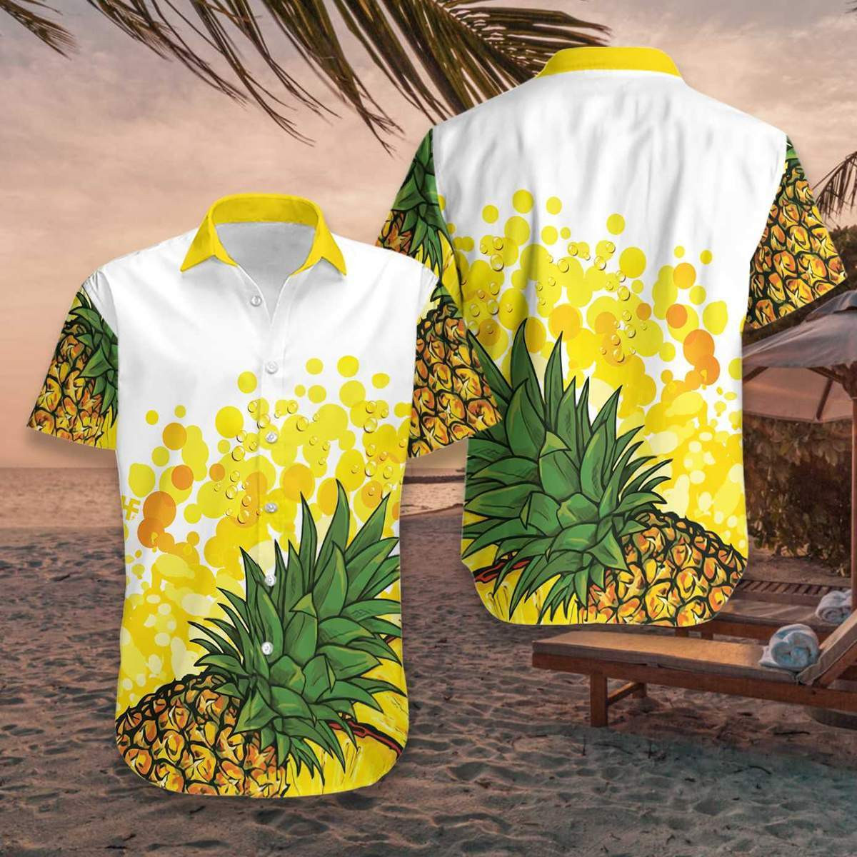 Pineapple Pattern Hawaiian Shirt