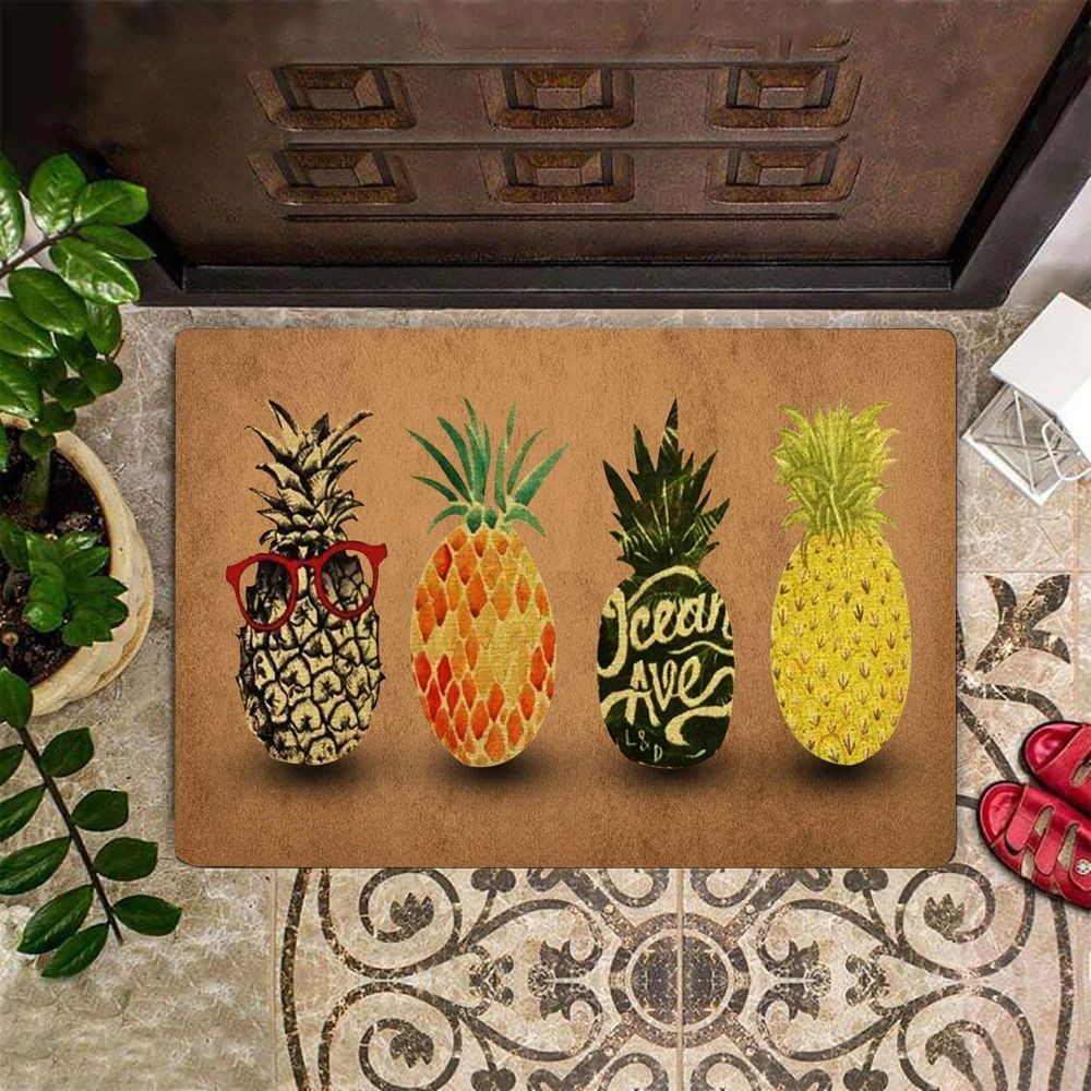 Pineapple Rubber Doormat Pineapple Outdoor Mat Indoor Door Mat Non Slip