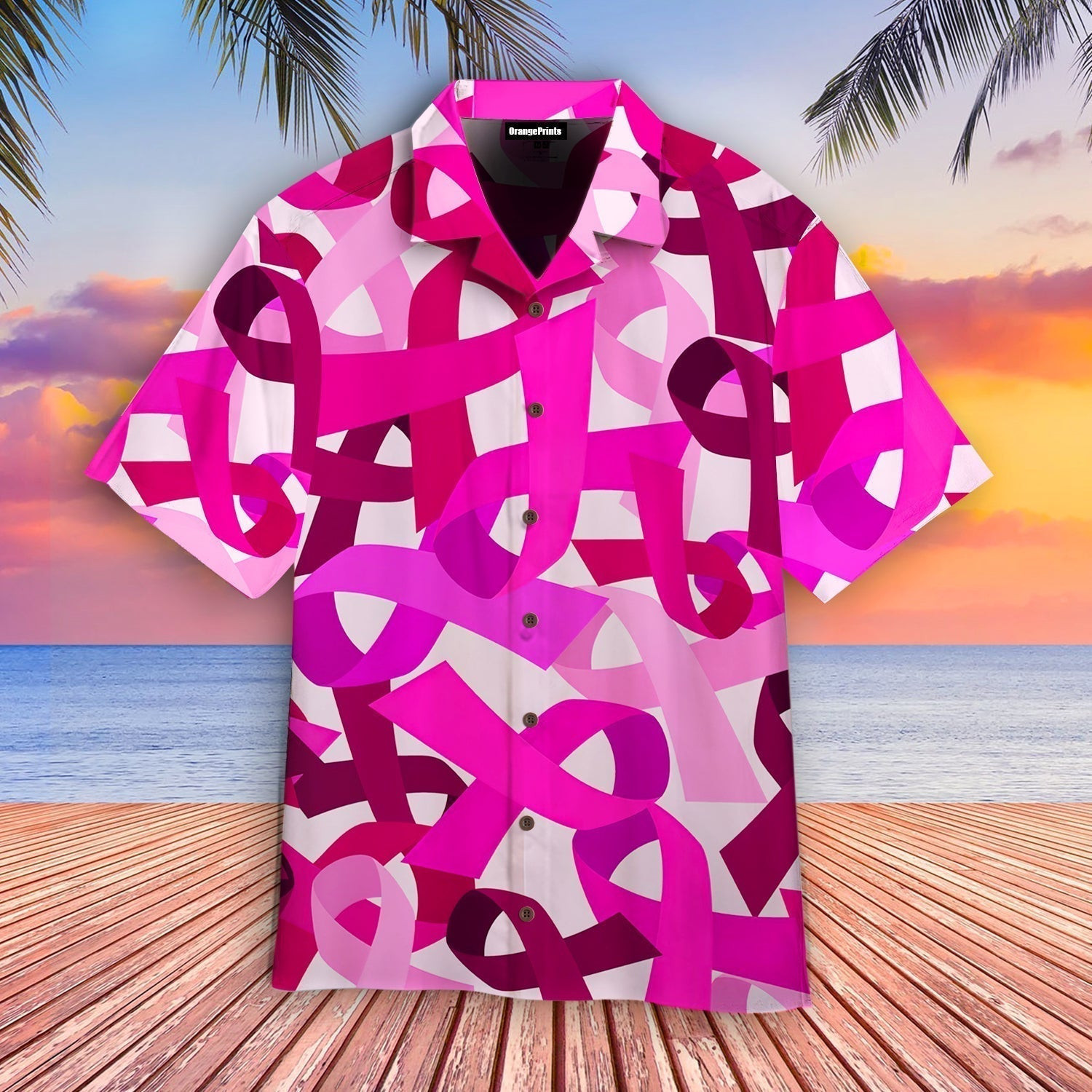 Pink Breast Cancer Awareness Hawaiian Shirt