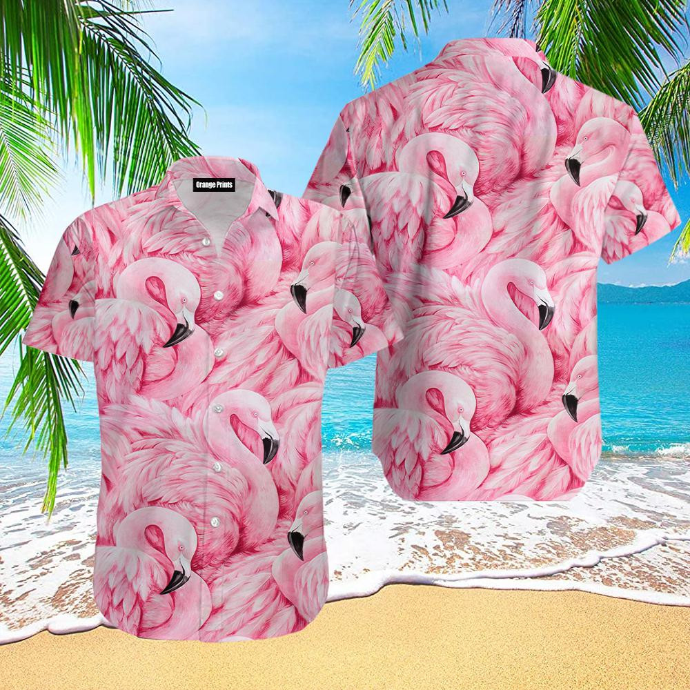 Pink Flamingo Hawaiian Shirt