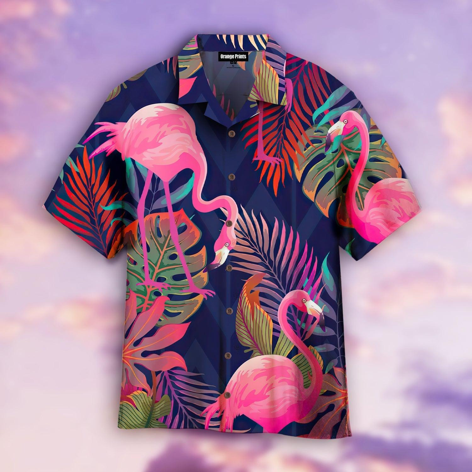 Pink Flamingo Tropical Hawaiian Shirt