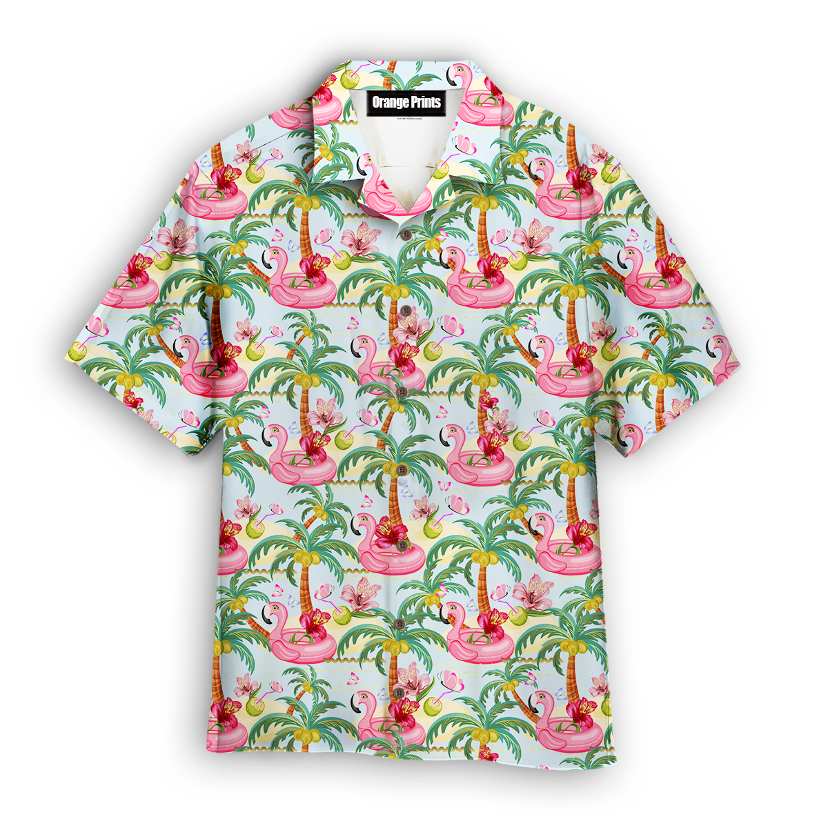 Pink Flamingos Summer Tropical Hawaiian Shirt