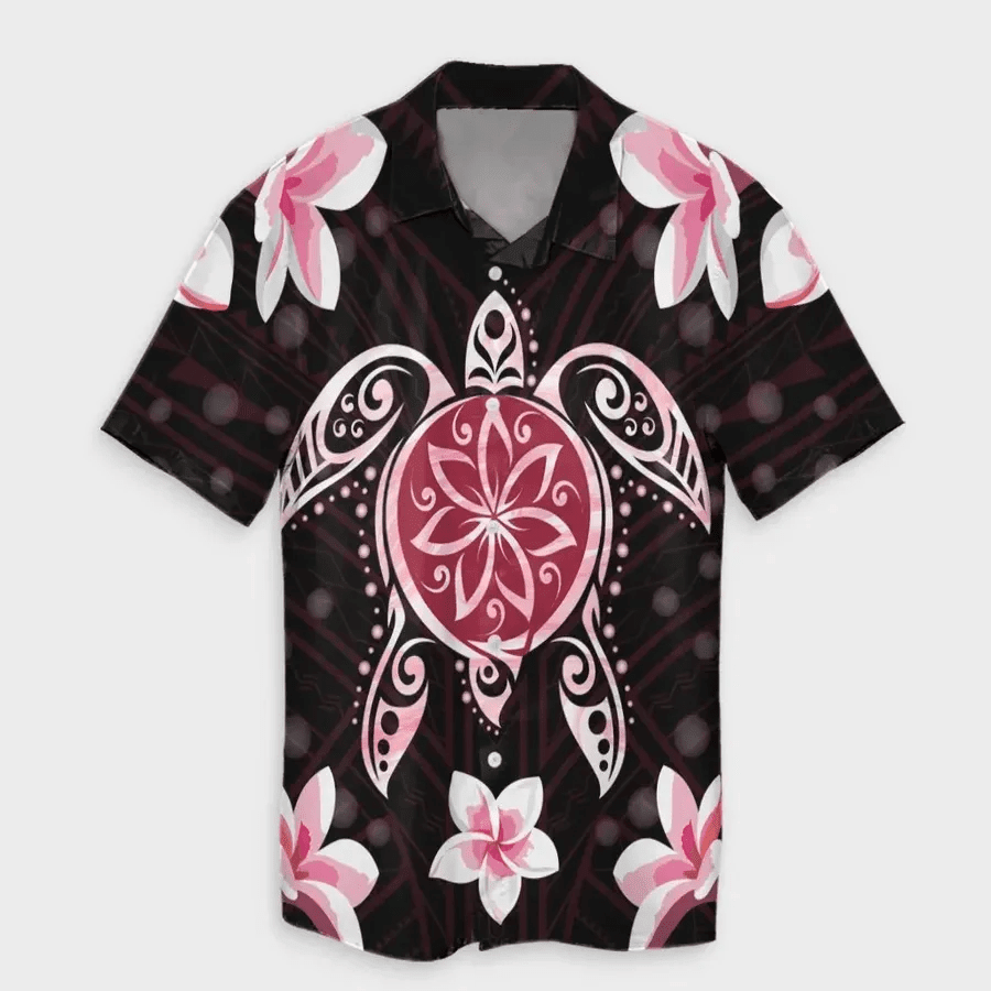 Pinky Turtle Polynesian Hawaiian Shirt