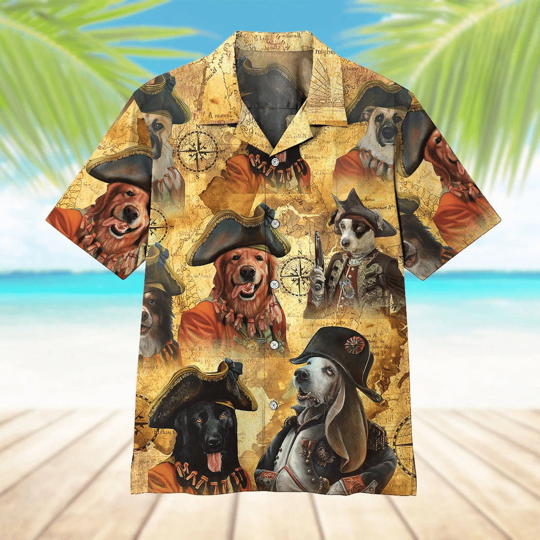 Pirate Dogs Hawaiian Shirt