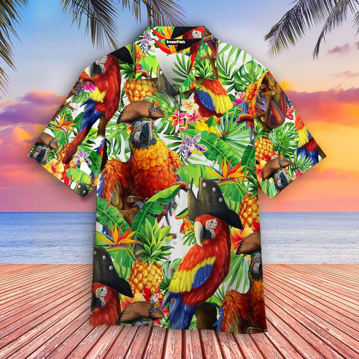 Pirate Parrot Hawaiian Shirt