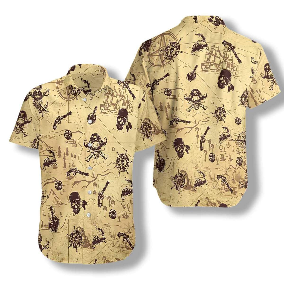 Pirate Pattern Hawaiian Shirt