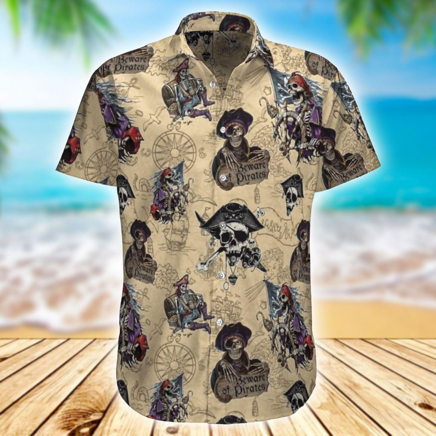Pirate Skull Hawaiian Shirt