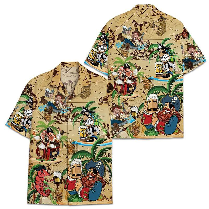 Pirates and Beer Hawaiian Shirt