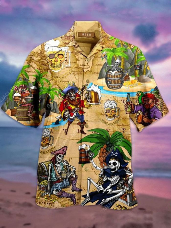 Pirates Of The Caribbean Cartoon Hawaiian Shirt