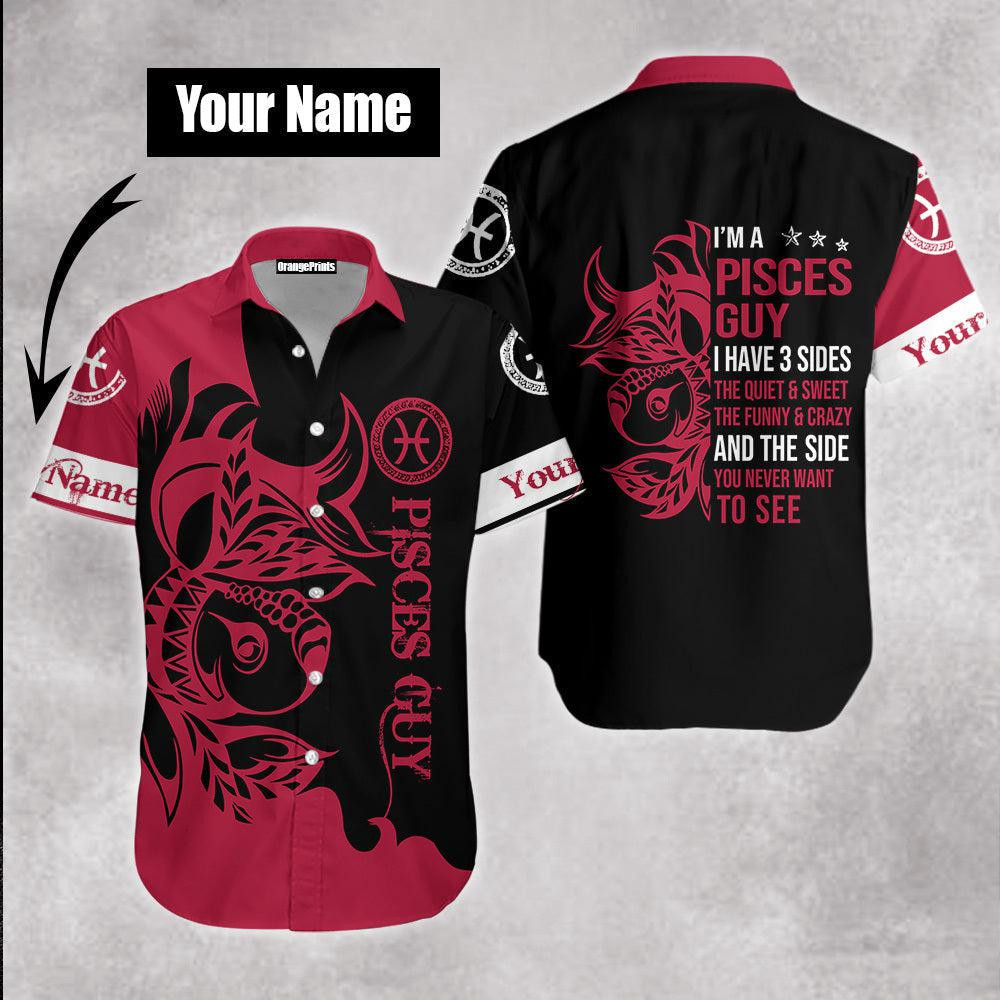 Pisces Guy Personalized Hawaiian Shirt