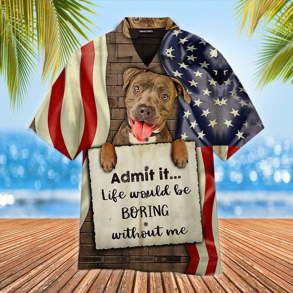 Pitbull Hawaiian Shirt