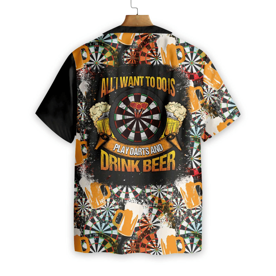 Play Darts And Drink Beer V1 Hawaiian Shirt