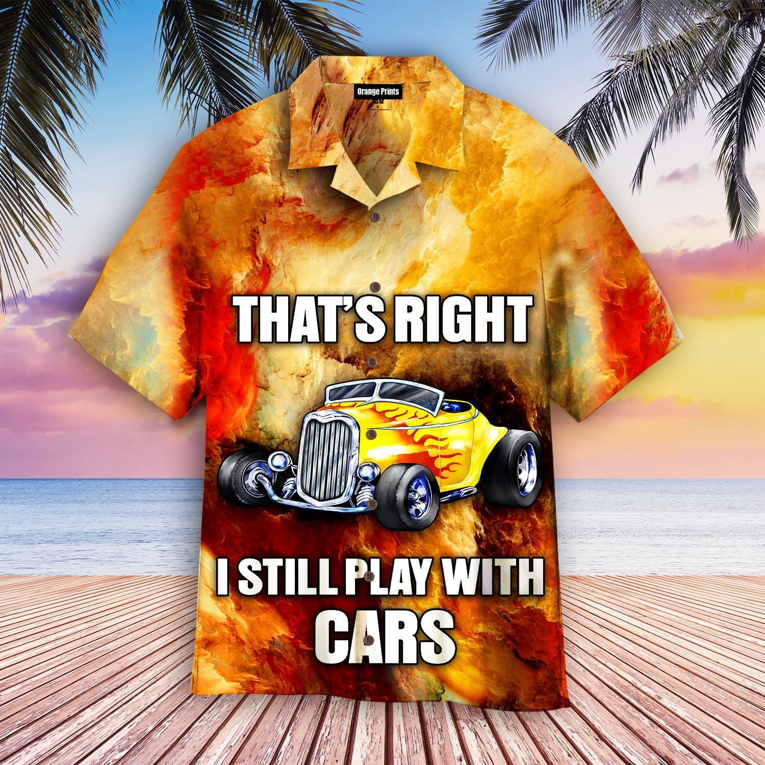 Play With Cars Hot Rod Hawaiian Shirt