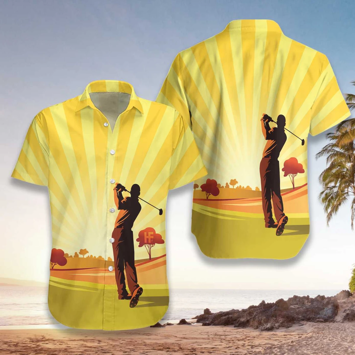 Playing Golf Hawaiian Shirt
