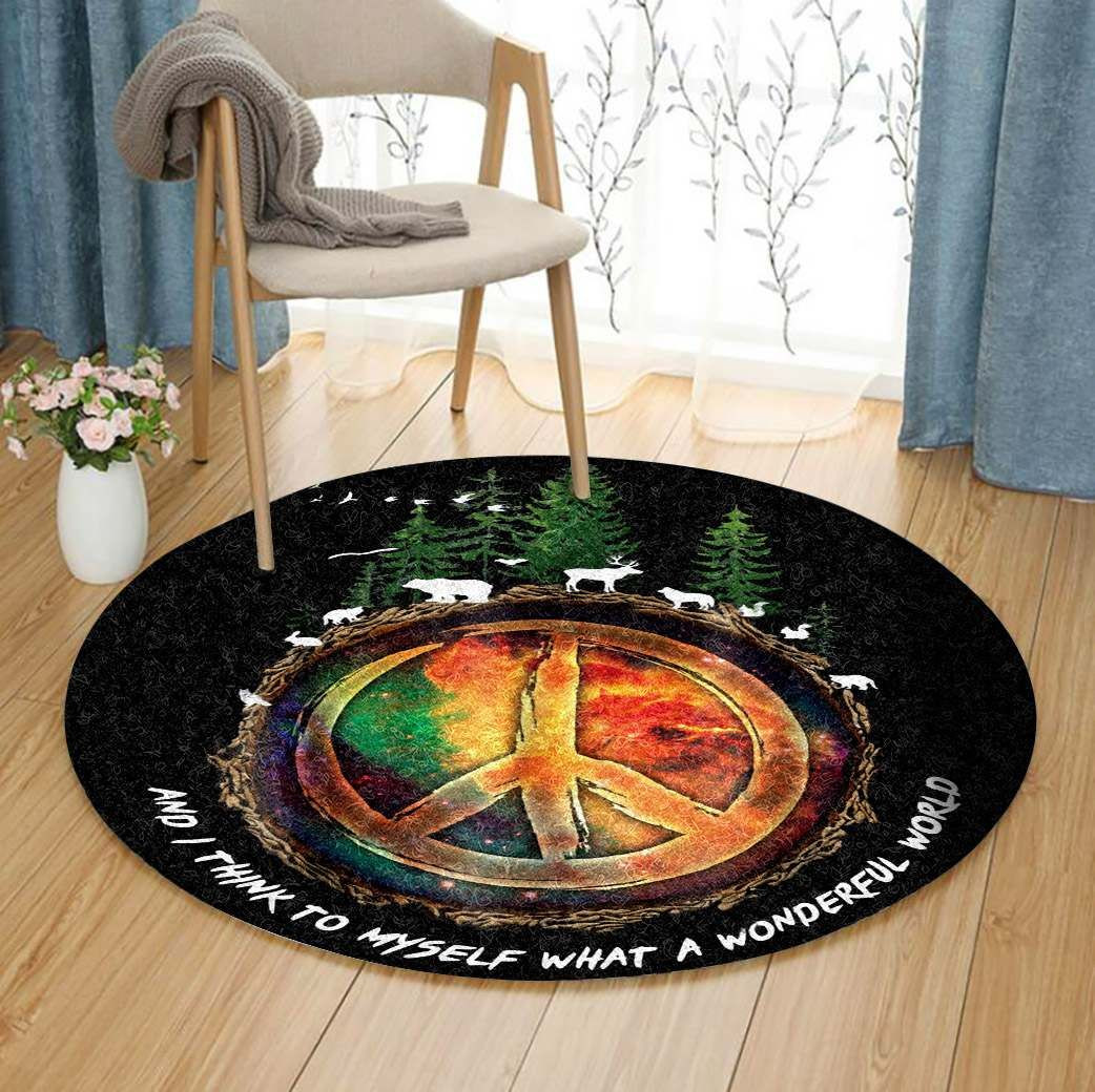 Please World Round Rug Carpet Bedroom Livingroom Home Decor